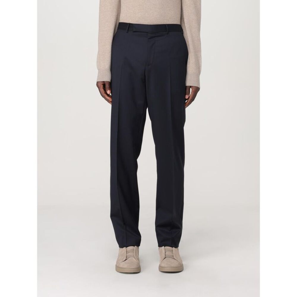 Zegna Pants Men Blue